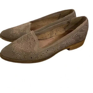 Donna Piu Women’s Leather Tan Slip On Loafers Flats